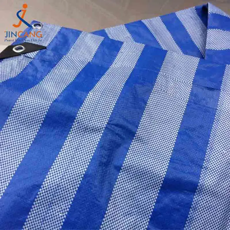 Matériau 100% recyclé PP Tarpauline avec triangle noir renforcé