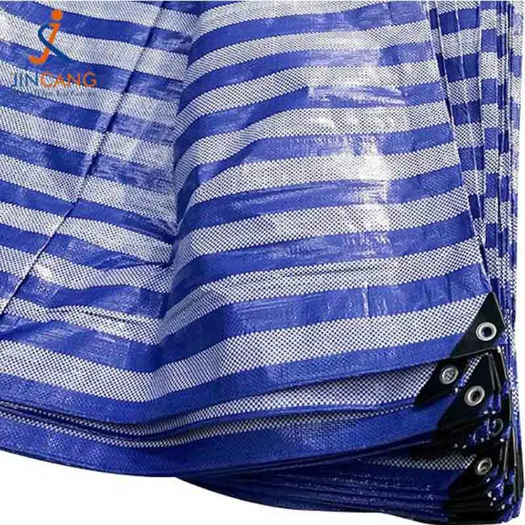 Matériau 100% recyclé PP Tarpauline avec triangle noir renforcé