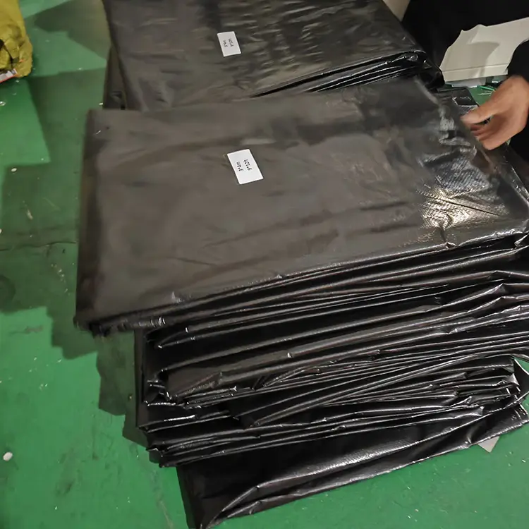 130g Black Virgin PE Tarpaulin