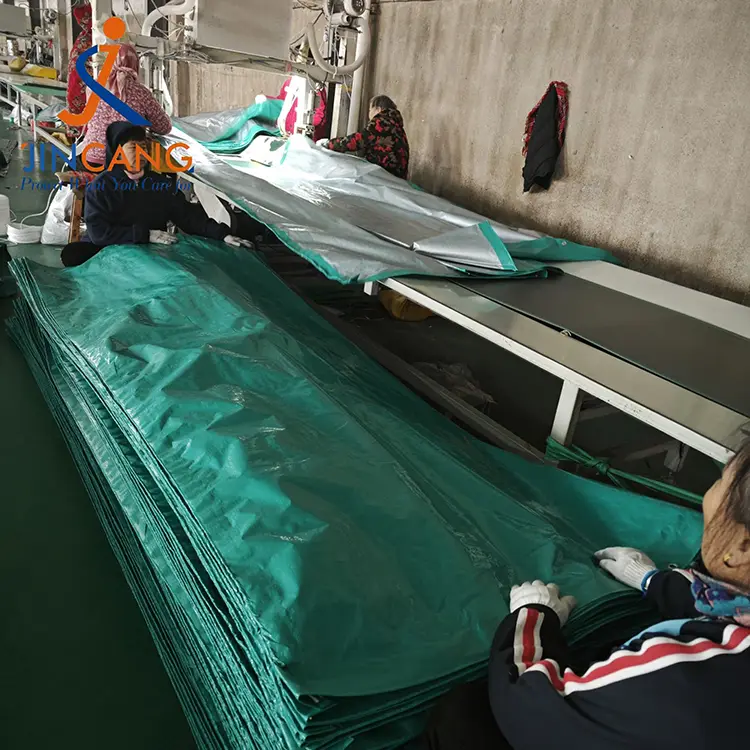 120gsm Green Silver PE Tarpaulin