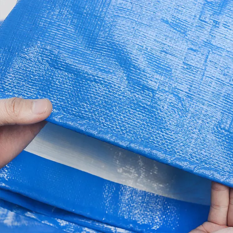 160g Blue Blanc PE Tarpaulin