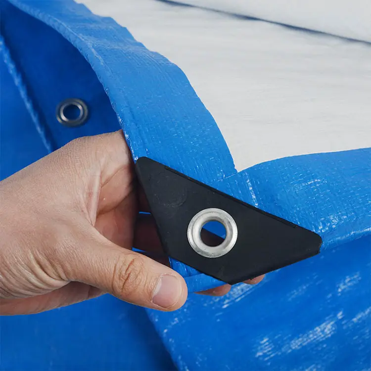 160g Blue Blanc PE Tarpaulin