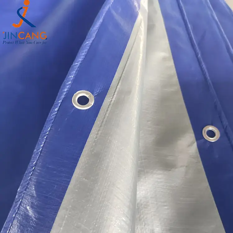 180g Blue Silver PE Tarpaulin