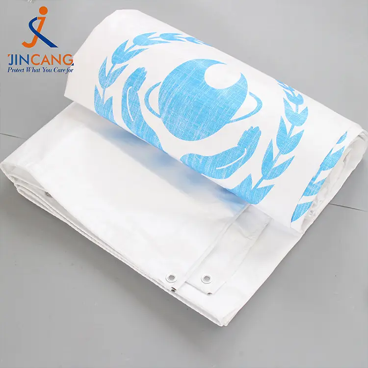 180g blanc avec tarpaulin imprimé PE