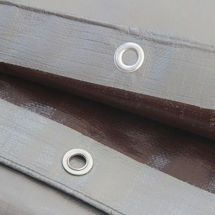 220 g argenté brun PE Tarpaulin