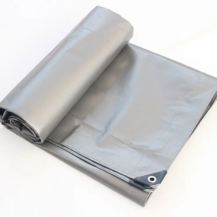 220 g argenté brun PE Tarpaulin