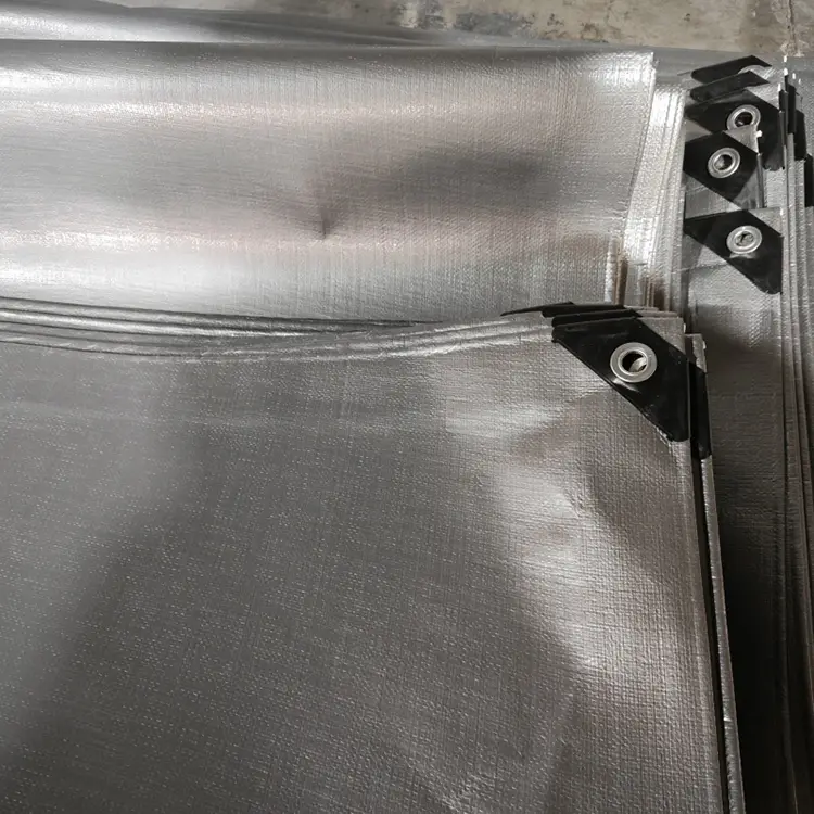 Black Silver 240 Virgin PE Tarpaulin