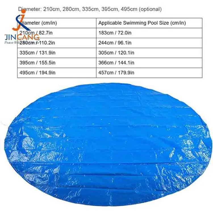 Blue Tarpaulin PE Couvoirs de piscine