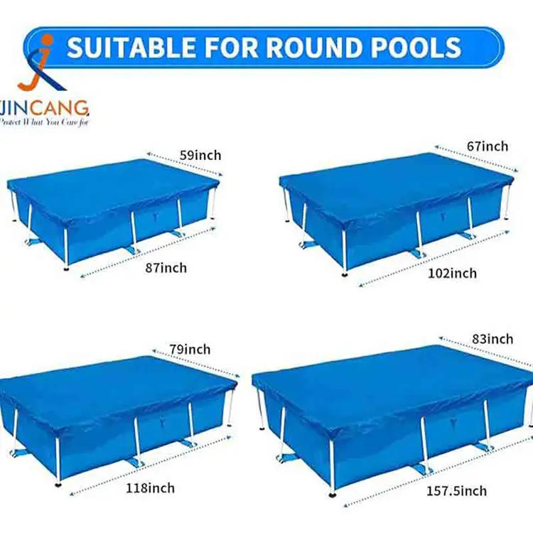 Blue Tarpaulin PE Couvoirs de piscine