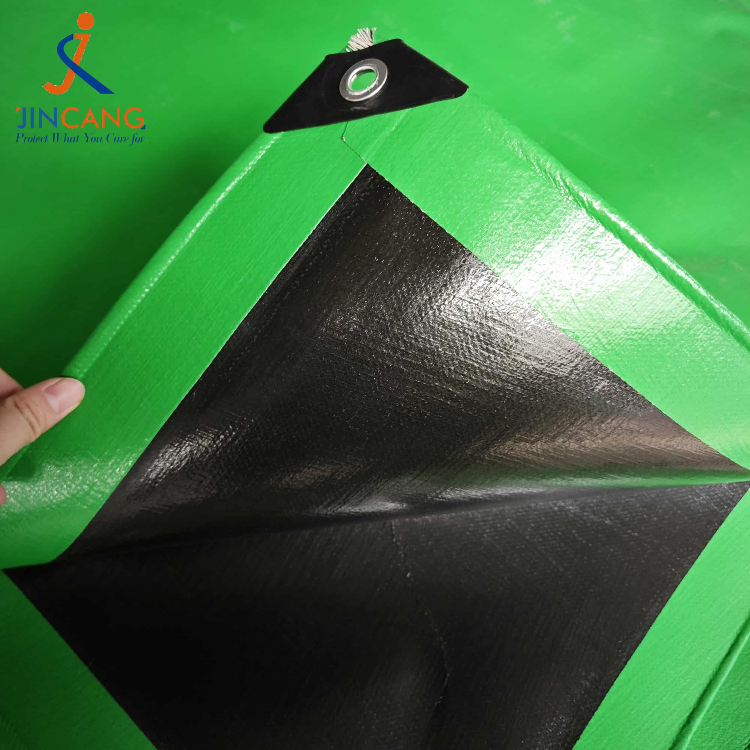 Bâche verte d'herbe de PE de Vierge de 300 GM/M Bâche verte d'herbe de PE de Vierge de 300 GM/M