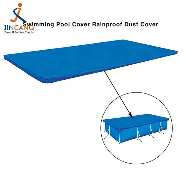 Couverture de piscine bleu argenté