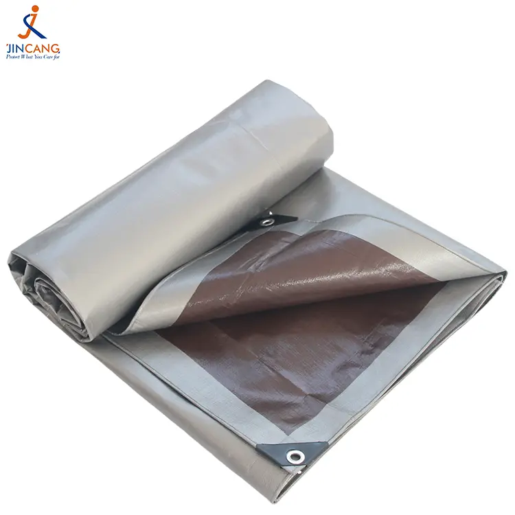 220 g argenté brun PE Tarpaulin 220 g argenté brun PE Tarpaulin