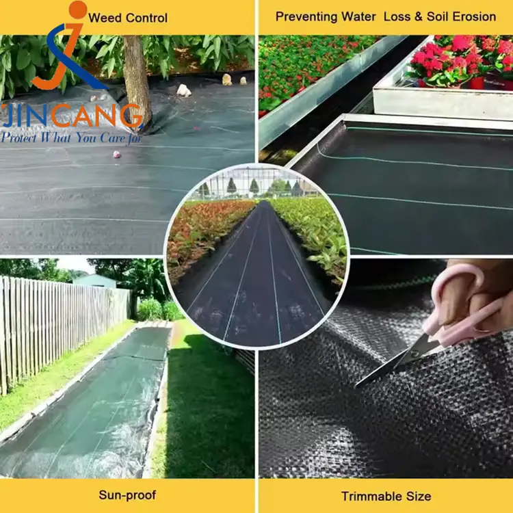 Tapis de tissu de contrôle des mauvaises herbes