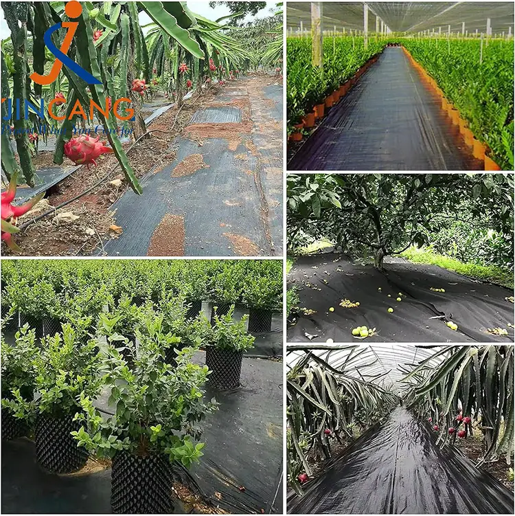 Tapis de tissu de contrôle des mauvaises herbes